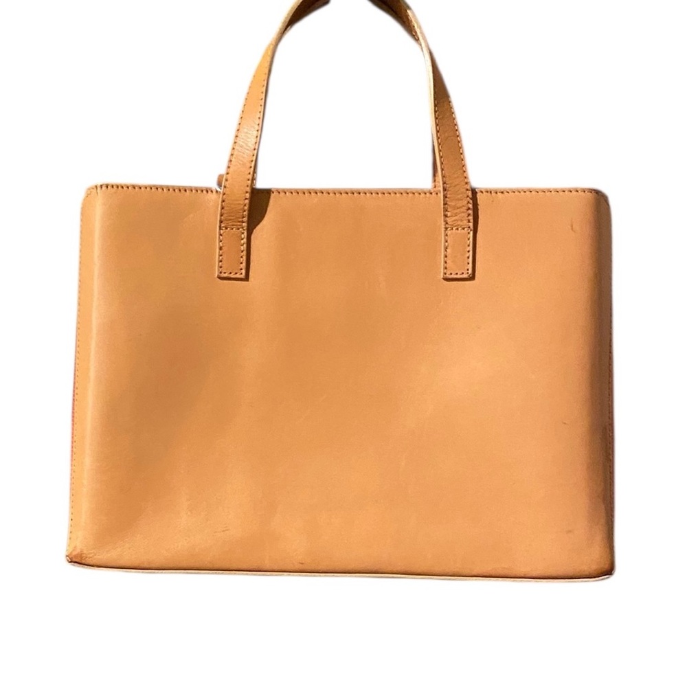 Ralph Lauren Tan & Pink Handbag